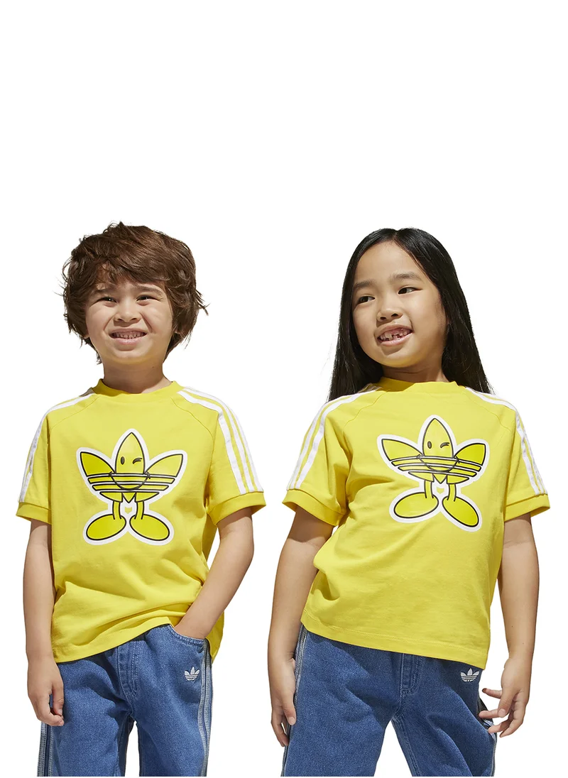 اديداس اوريجينالز Kids Adidas Originals X Smiley World T-Shirt