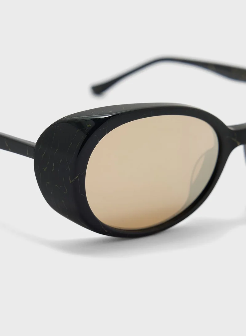 Donna Karan Oval Shape Sunglasses