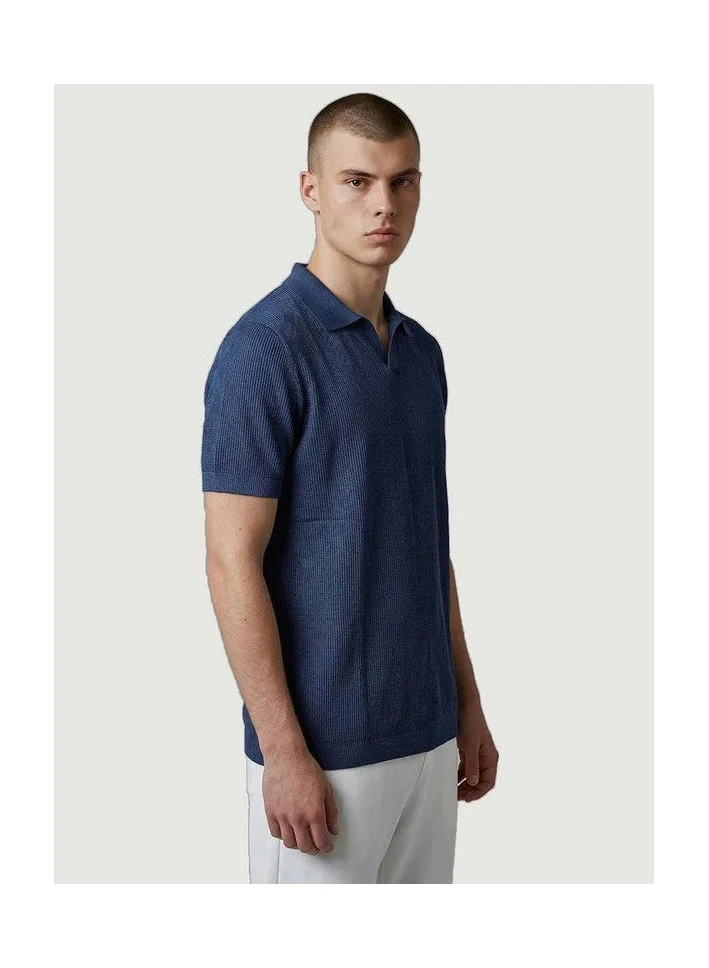 Marrakech Short Sleeve Rib-Knit Polo T-Shirt