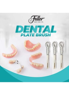 fuller brush Fuller Brush Dental Plate Brush - Soft But Stiff Hygienic Denture Cleaner - Small, Flexible Cleaning Tool for Dentures, Plates, Retainers & Other Oral Devices - Oral Hygiene for Men & Women (1-Count)  - Image 2