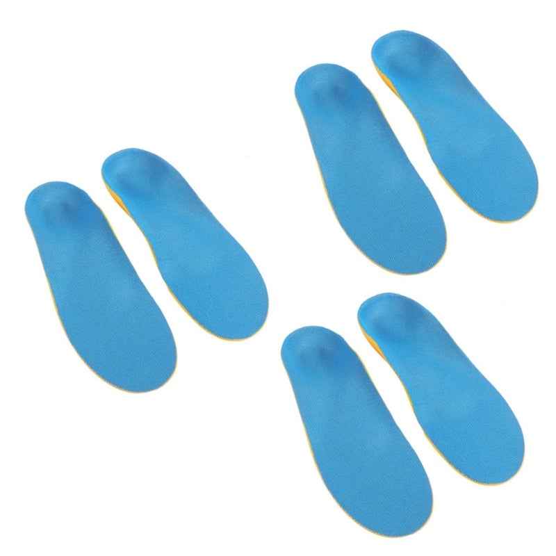 3 Pairs Kids Arch Support Insoles For Boys And Girls With Comfort Cup Design - Image 2