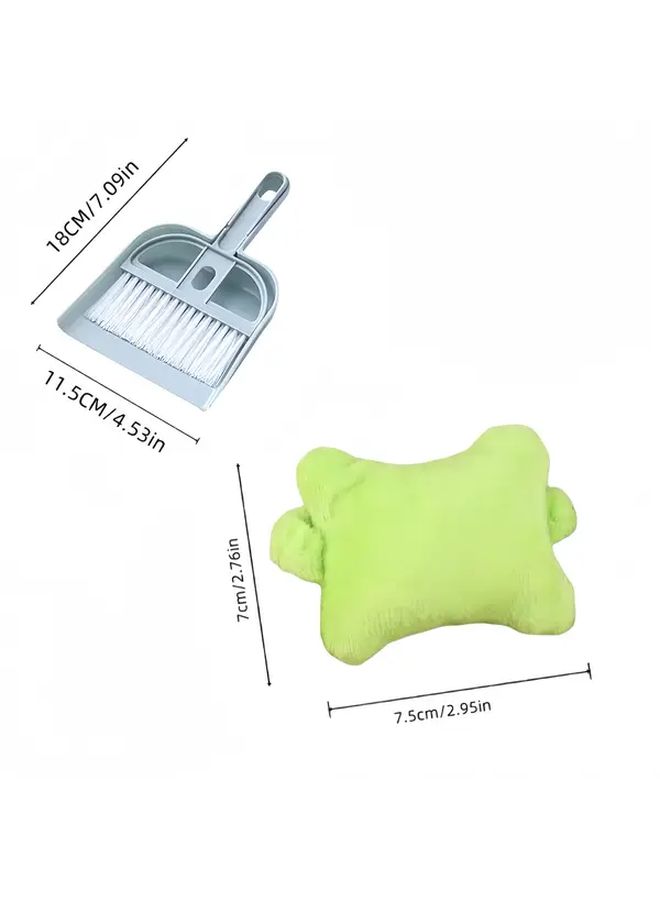 2 In 1 Ergonomic Wrist Rest Pad And Mini Keyboard Brush Set Assorted Varieties Desktop Cleaning Tool For Office Home Computer Use - Image 2