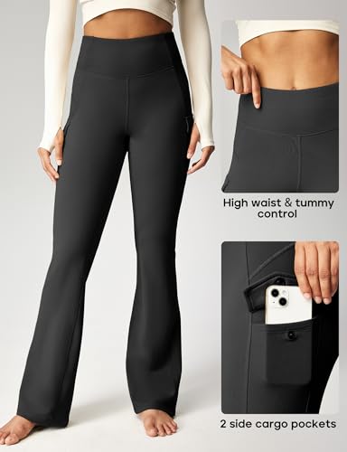 Heathyoga Cargo Pants Women Fleece Lined Leggings Waterproof Hiking Pants Women Thermal Pants Warm Wide Leg Sweatpants Winter - Image 4