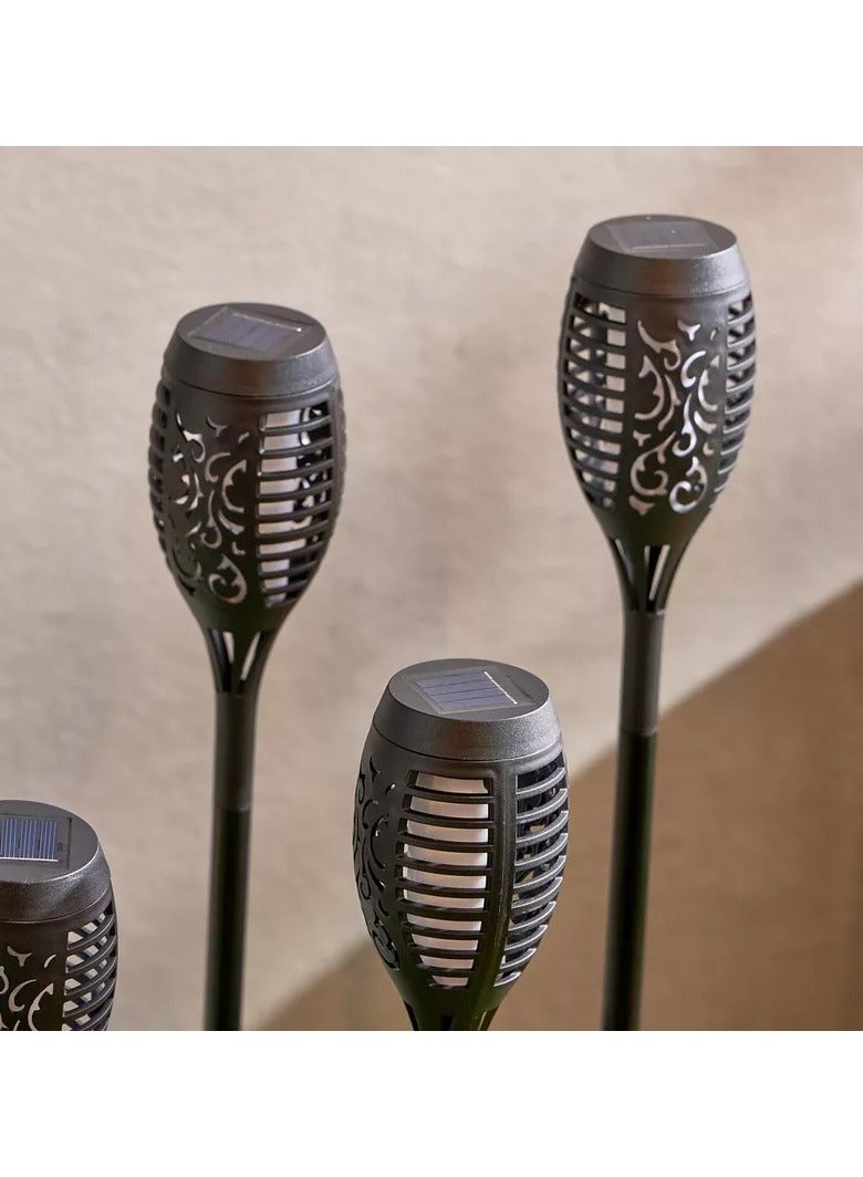 هوم بوكس مجموعة مصابيح LED تعمل بالطاقة الشمسية من Lyn - 4 قطع - Image 3