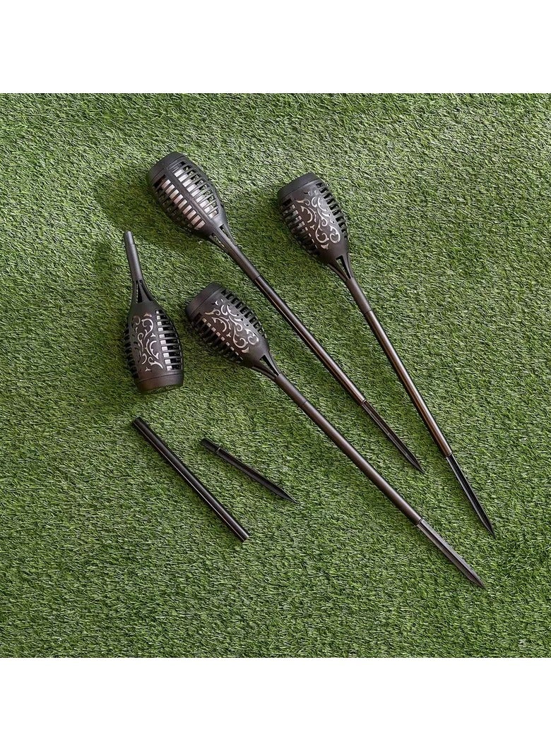 هوم بوكس مجموعة مصابيح LED تعمل بالطاقة الشمسية من Lyn - 4 قطع - Image 4