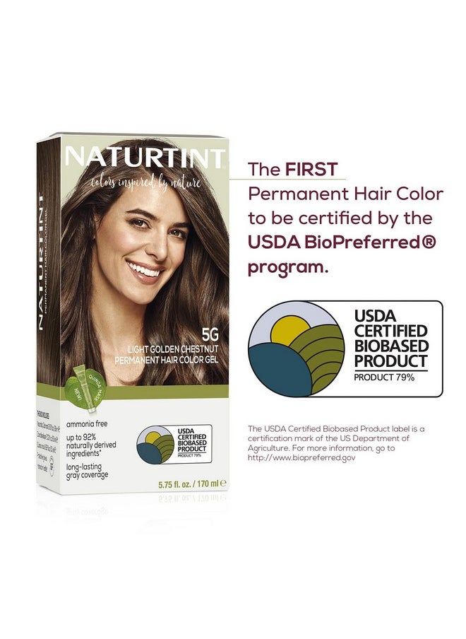 NATURTINT Permanent Hair Color 5G Light Golden Chestnut (Pack Of 6) Ammonia Free Vegan Cruelty Free Up To 100% Gray Coverage Long Lasting Results  - Image 5