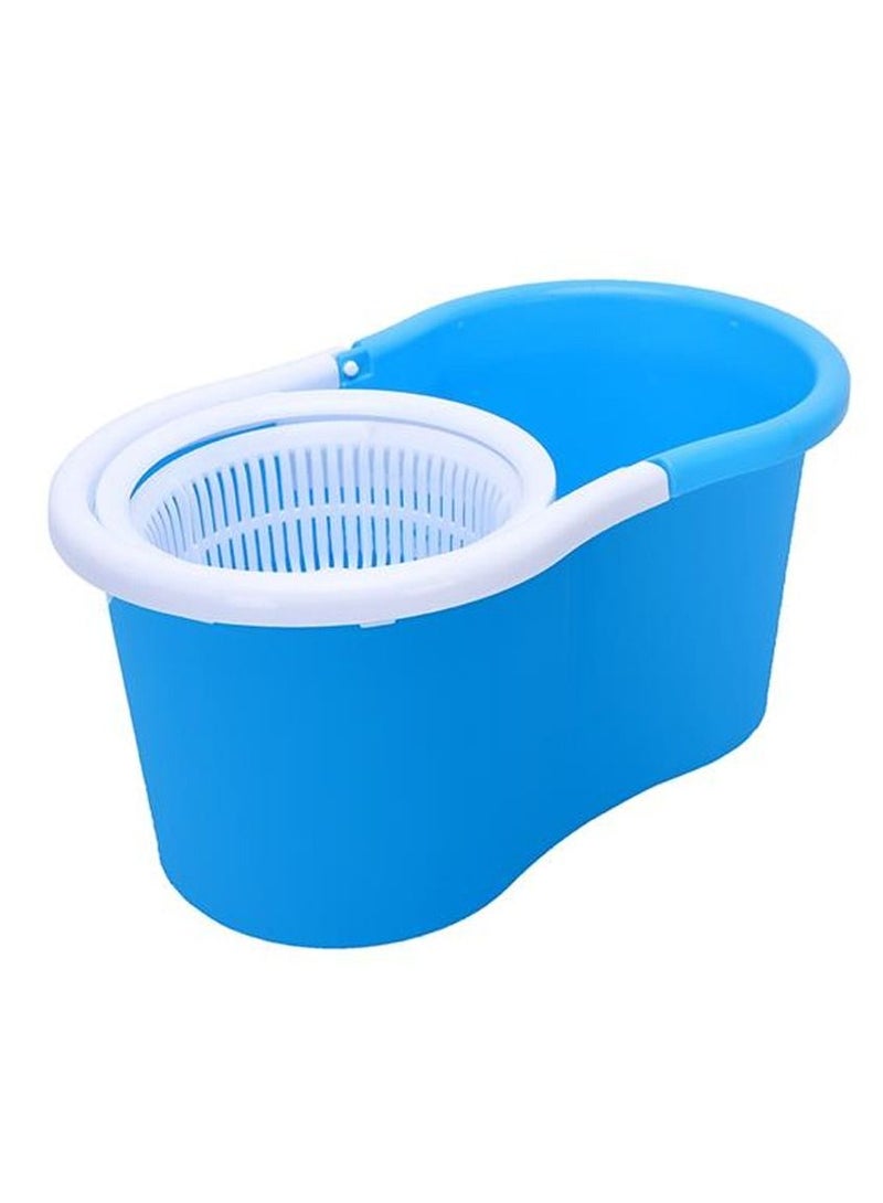 DubaiGallery 360° Rotating Mop With Bucket Dual Mop Heads Use Squeeze Rotating Mop To Quickly Dispensing Rag Floor Mop And Washing Blue Floor Mop Blue  - Image 4