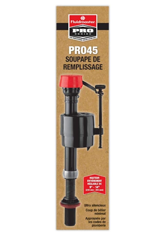 Fluidmaster PRO45 Fill Valve for Standard Toilets - Adjustable Height, Anti-Siphon Design - Image 3