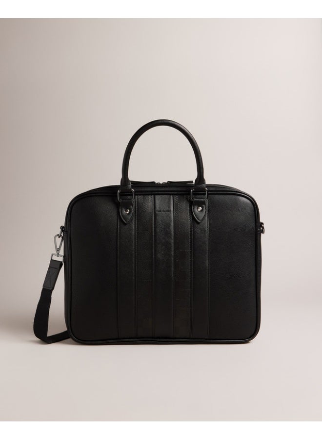 Ted Baker House Check PU Document Bag - Image 1