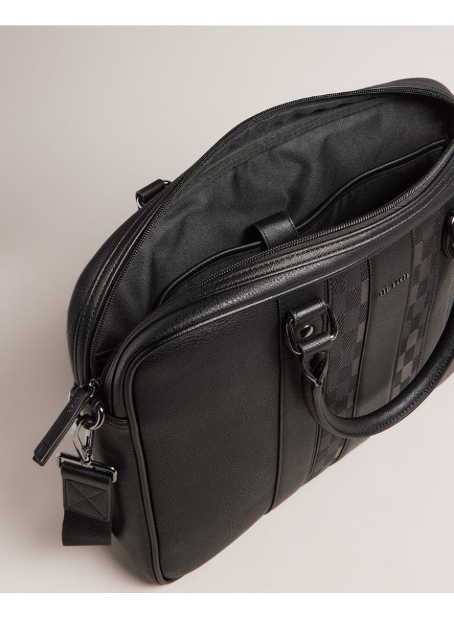 Ted Baker House Check PU Document Bag - Image 5