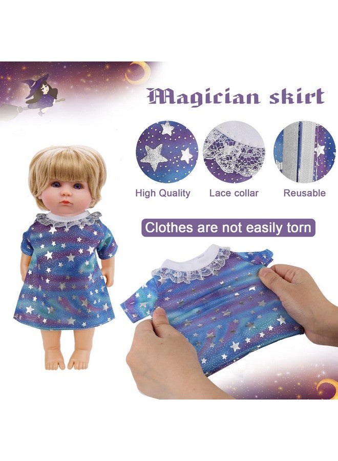 Digabi Girl Doll Clothes And Accessories Gift - 8 Pcs Alive-Baby Doll Clothes Dress Outfits For 12 Inch Dolls, 6 Complete Sets Clothing Of Dresses Cloak Onesies Pajamas … - Image 3