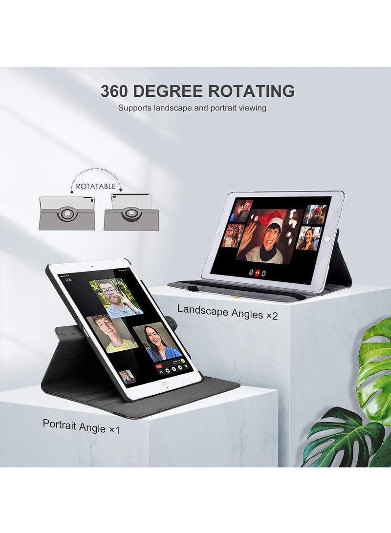 دوسالا غطاء ذكي من الجلد مع حامل دوار 360 درجة، مع خاصية السكون والاستيقاظ التلقائي لجهاز iPad Air 3 (2019) - Image 5