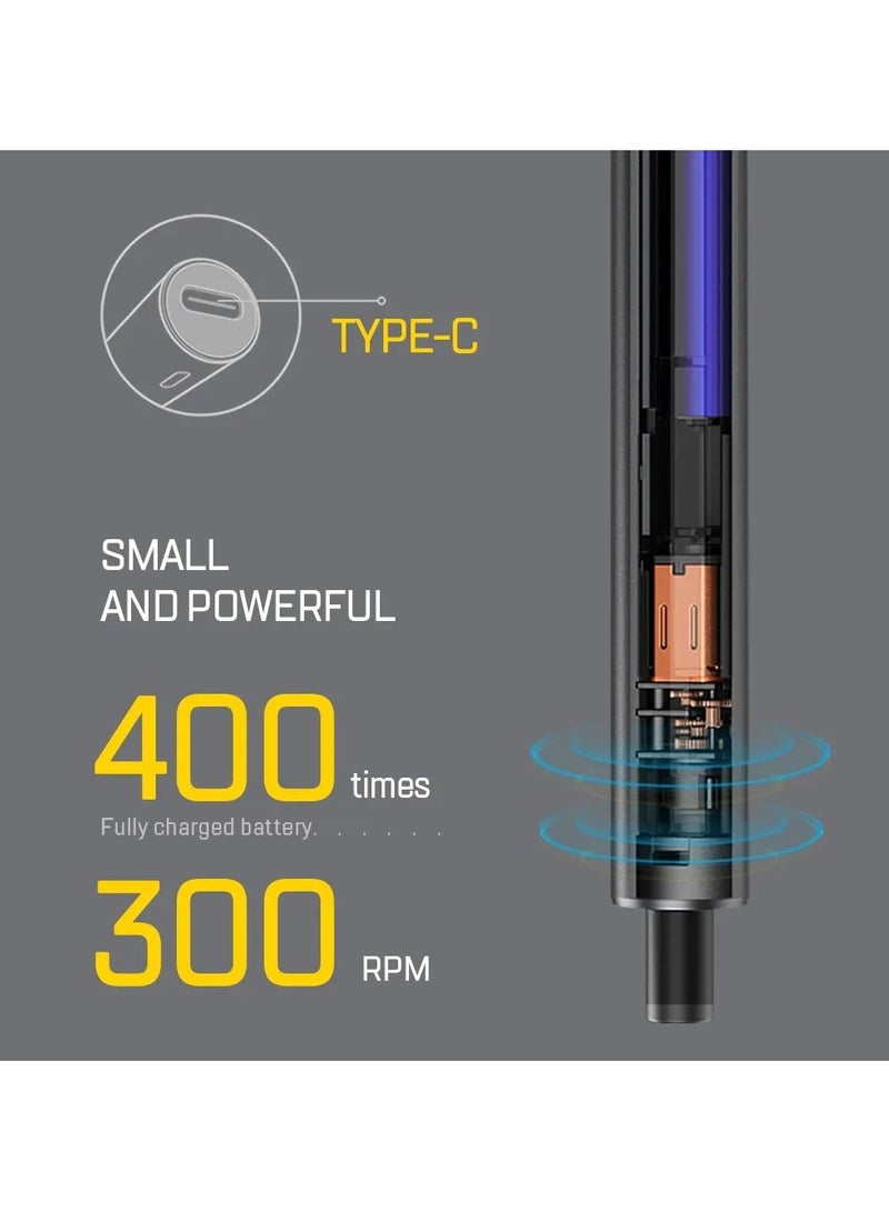 AROAQ Electric Screwdriver Precision Set Power Tool Kit Rechargeable Wireless Cordless Magnetic Bits for Home Household Repair (51 in 1)  - Image 2