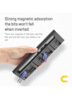 AROAQ Electric Screwdriver Precision Set Power Tool Kit Rechargeable Wireless Cordless Magnetic Bits for Home Household Repair (51 in 1)  - Image 3