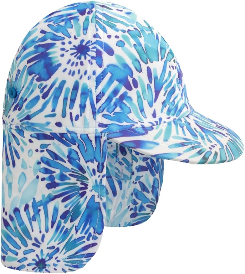 Gifts Treat Kids Legionnaires Hat, UPF 50+ Sun Protection Swim Cap Flap Hat for Kids, Quick Drying Boys Sun Hat with Neck Protection for Beach Seaside Pool… - Image 1