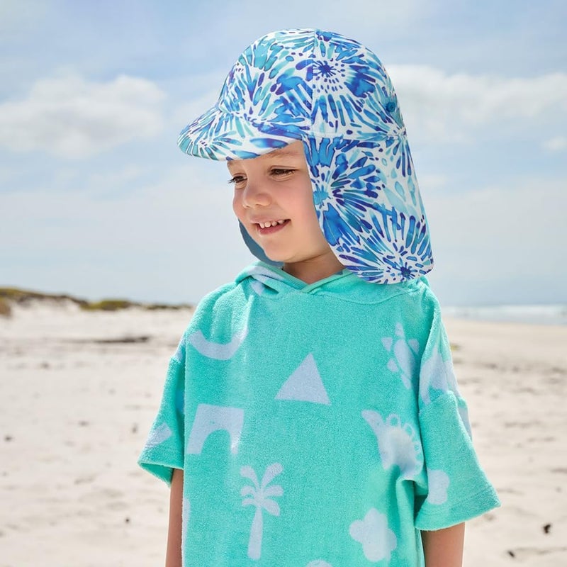 Gifts Treat Kids Legionnaires Hat, UPF 50+ Sun Protection Swim Cap Flap Hat for Kids, Quick Drying Boys Sun Hat with Neck Protection for Beach Seaside Pool… - Image 2