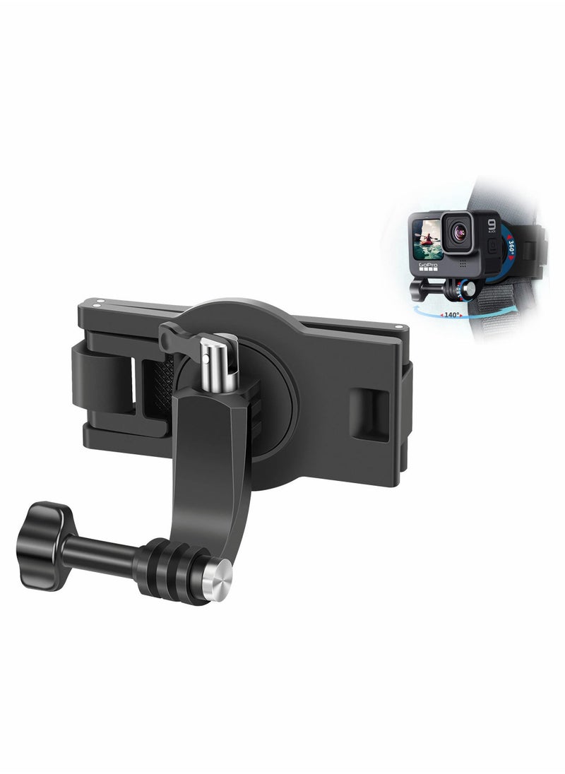 Y&D - Backpack Strap Mount Adjustable Camera Shoulder Mount, Which Compatible with Most Action - Image 1