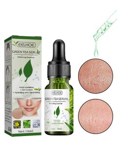 EELHOE Green Tea Serum,Pore Shrinking Rejuvenates The Skin Moisturizing And Gently Shrinks,Anti-oxidation ,Oil control,hydrating and nourishing,Whitching Essenge (10ml）  - Image 1