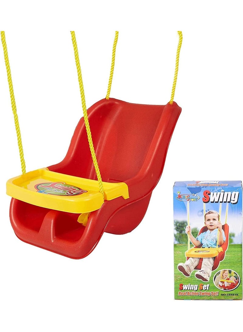 King Sport Toddler Swing, Red Rope, 15kg Max Weight, 160cm Depth, 60cm Width, 110cm Height - Image 2