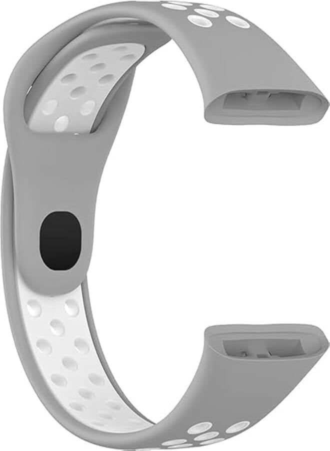 Next Store Silicone Watch Band Compatible with Mi Watch 3 - Grey * White, Unisex Adult