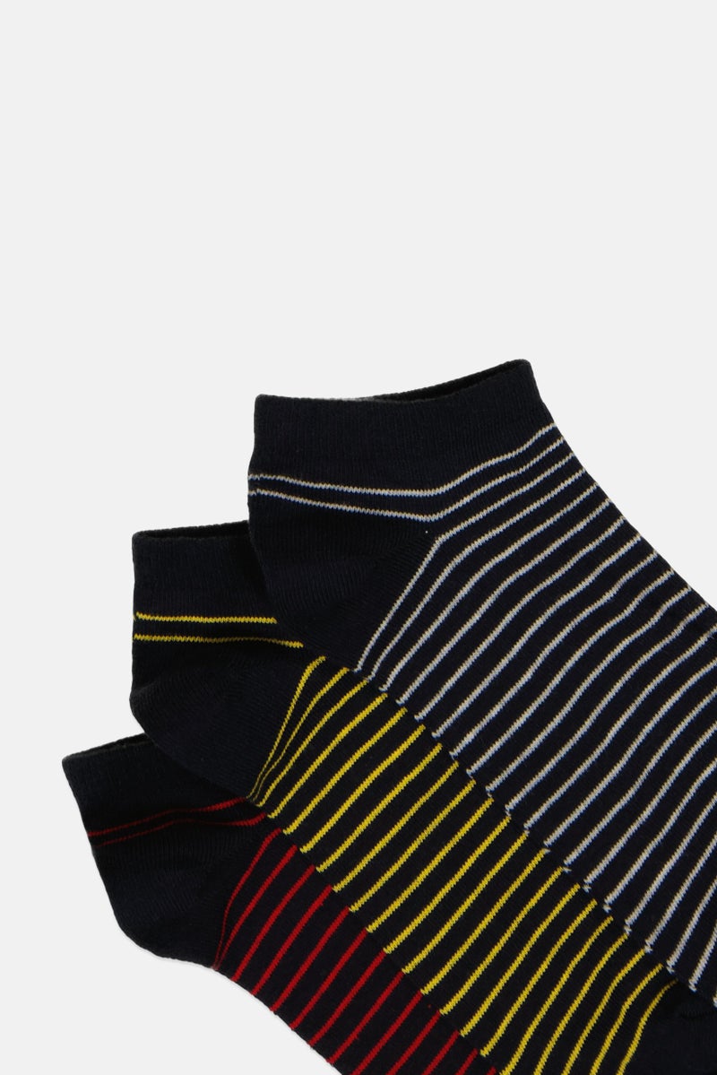 Rocawear Men 5 Pairs Stripes Ankle Socks, Multicolor - Image 2