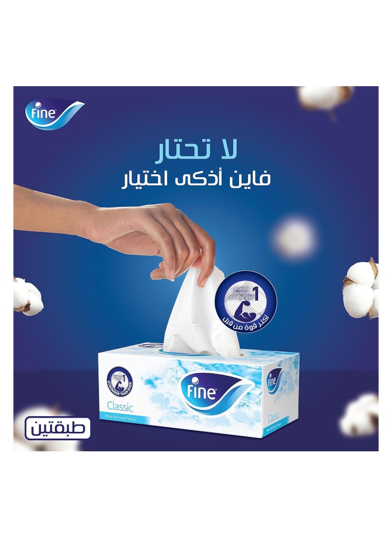 Fine Classic Facial Tissues Box Pack of 5  - Image 2