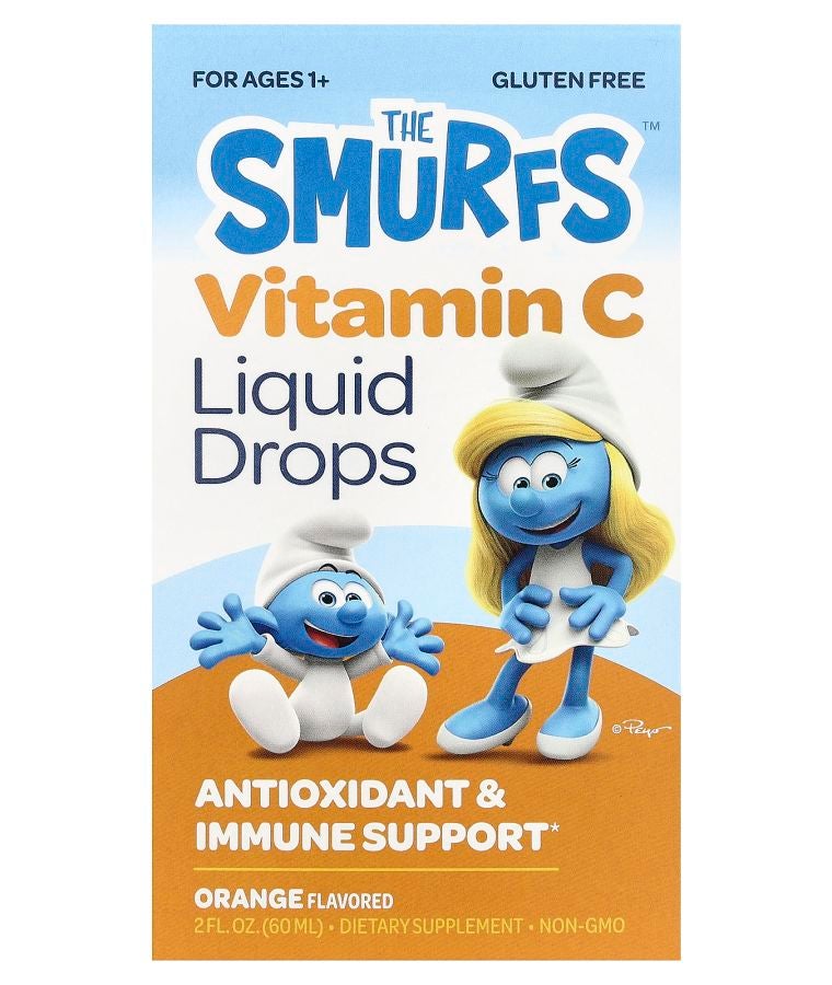 قطرات سائلة من فيتامين سي للأعمار من 1+ برتقال 2 أونصة سائلة (60 مل)