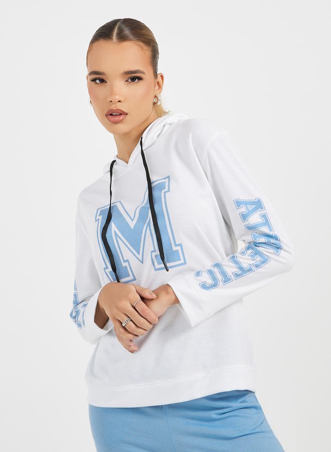 Styli Styli Slogan Printed Hoodie and Cuffed Jogger Co-Ords - Image 2