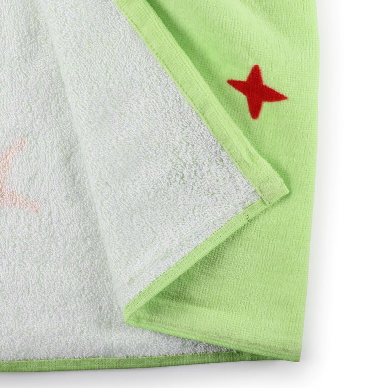 Jay Franco Kids Hooded Towel â€“ 22" x 51" Super Soft Bath Wrap with 3D Hood, Beach, Pool & Travel, Official Licensed Product, Green - Toy Story Woody - Image 4