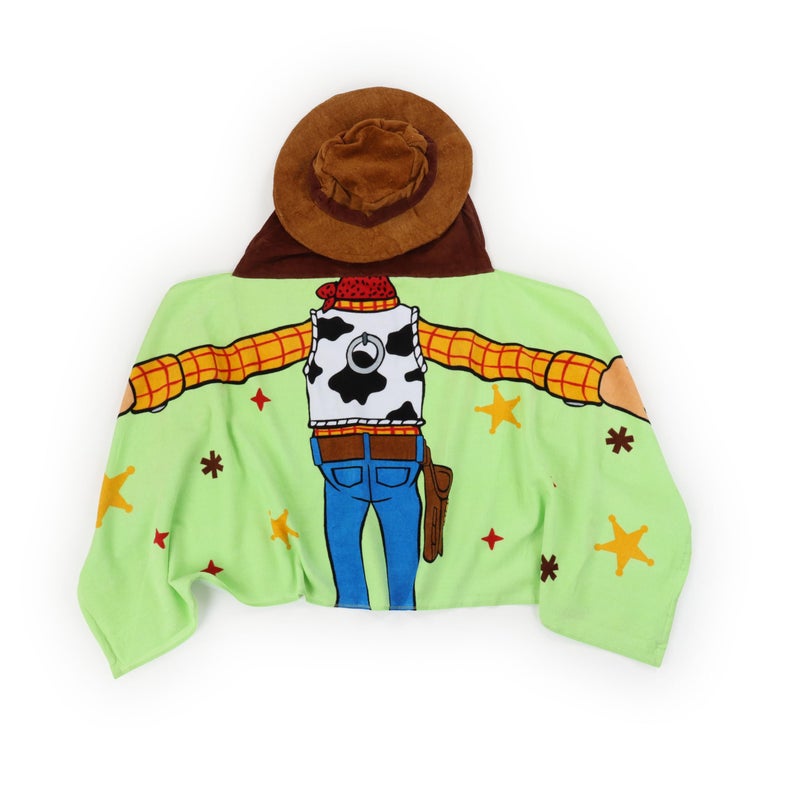 Jay Franco Kids Hooded Towel â€“ 22" x 51" Super Soft Bath Wrap with 3D Hood, Beach, Pool & Travel, Official Licensed Product, Green - Toy Story Woody - Image 3