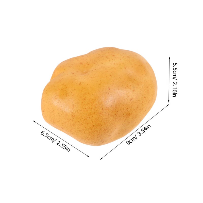 Realistic Decorative Foam Potato Prop For Kitchen Photo Food Photography Lightweight Simulated Vegetable Home Decor Exhibition Display Advertising - Image 3