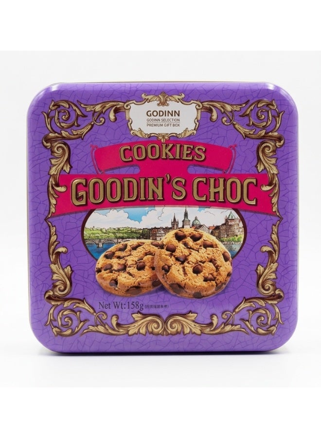 Goodin's Choc Premium Chocolate Chip Cookies Gift Tin 158g