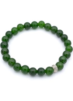 Genuine Natural Jade Stone Bracelet Green Color Natural Stone 1st Quality 002