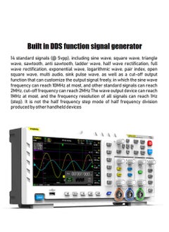 KASTWAVE مولد إشارة DDS 2 في 1 لمذبذب رقمي، وظيفة التقاط إشارة الإخراج لمذبذب سطح المكتب، قناتان، عرض النطاق الترددي 100 ميجا هرتز، معدل أخذ العينات 1 جيغابايت في الثانية، مساحة تخزين مدمجة 1 جيجابايت  - Image 5