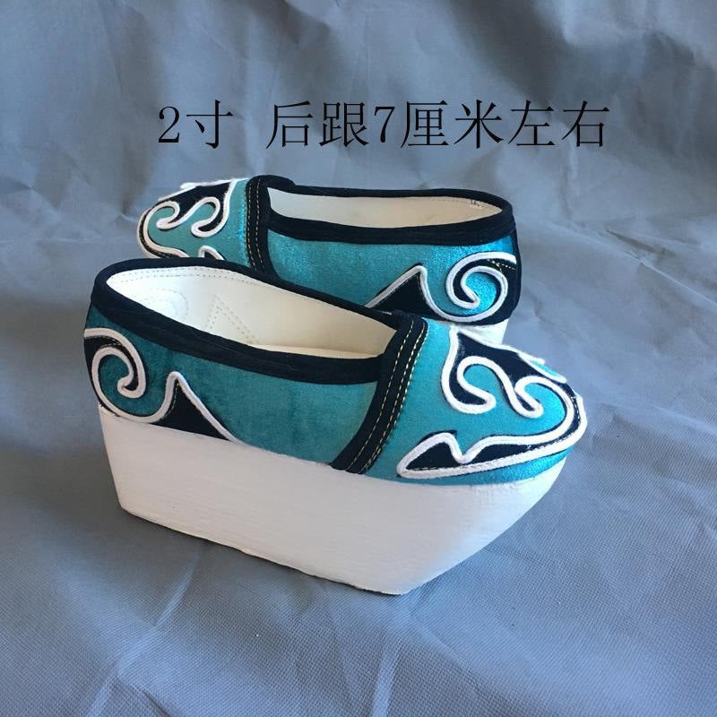Shuixi Opera Young Man'S Shoes, Ancient Costume Male Scholar Shoes, Cloud Shoes, Yellow Plum Opera Liangzhu Young Man'S Boots, Wooden Soles - Image 3