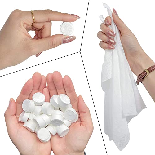 NANASO Compressed Wipes, Towels, or Compact Toilet Paper Tablets,for Travel, Home, Outdoor Activities (200 Pack with 20 Convenient Carrying Cases) - Image 3