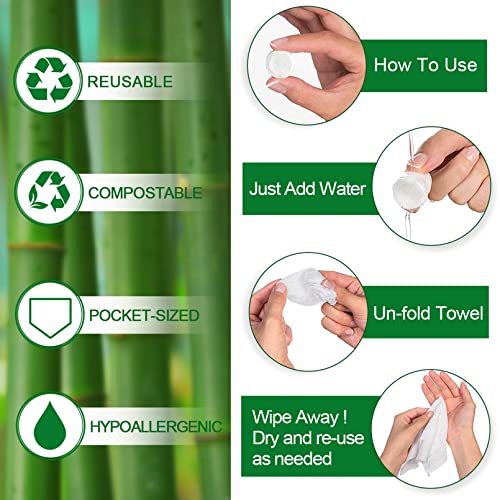 NANASO Compressed Wipes, Towels, or Compact Toilet Paper Tablets,for Travel, Home, Outdoor Activities (200 Pack with 20 Convenient Carrying Cases) - Image 4