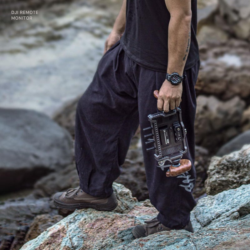 Tilta Advanced Right Side Wooden Handle (ARRI Rosette - Type X) | Black Walnut Wood & Aluminum Alloy Build | Quick Release Button - Image 5