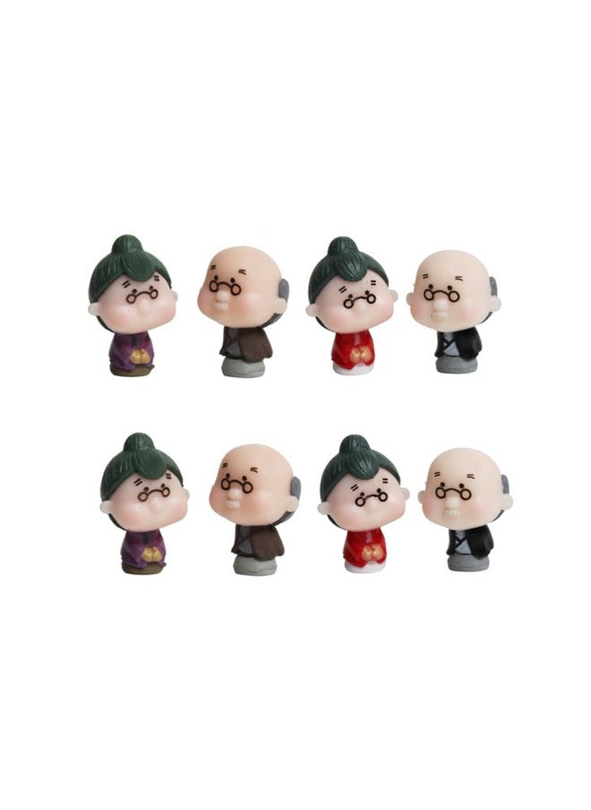 Wonderland - Wonderland Mini Loving Grand Parent-Black (8 pc) |Miniature Toys | Tiny Toys |Small Figures | Dollhouse| Fairy Garden Accessories| Unique Gifts - Image 1