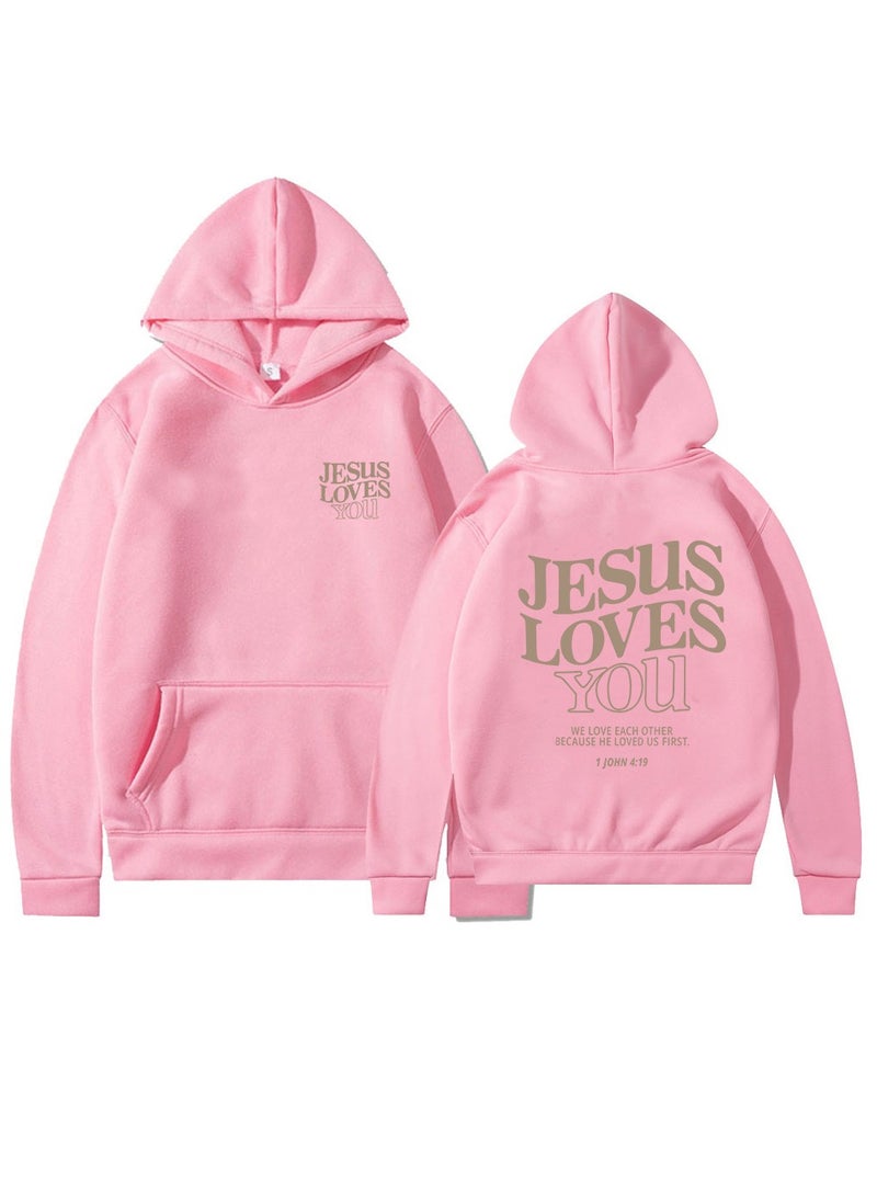 KUYING New Velvet Back Letter Hooded Sweatshirt - Image 1
