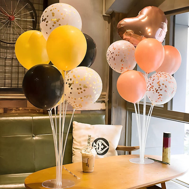 JOYYPOP 6 Sets Balloon Stand Kits, Balloon Sticks with Base Table Balloon Holders Centerpieces for Graduation Wedding Baby Shower Birthday Party Decorations - Image 5