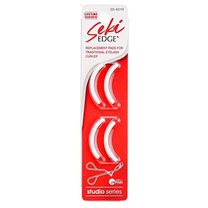 وسادات استبدال مكبس الرموش من سيكي إيدج (SS-601R) عبوة من 4 وسادات سيليكون لمكبس الرموش - للحفاظ على حركة التجعيد - صنع في اليابان