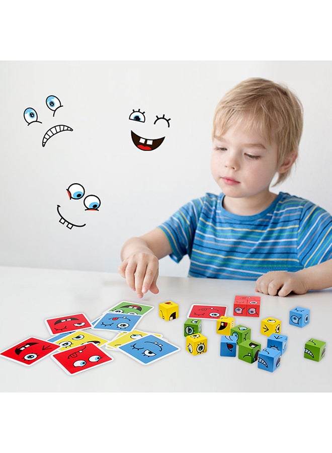 Wooden Face-Changing Cube Matching Block Building Game - Image 3