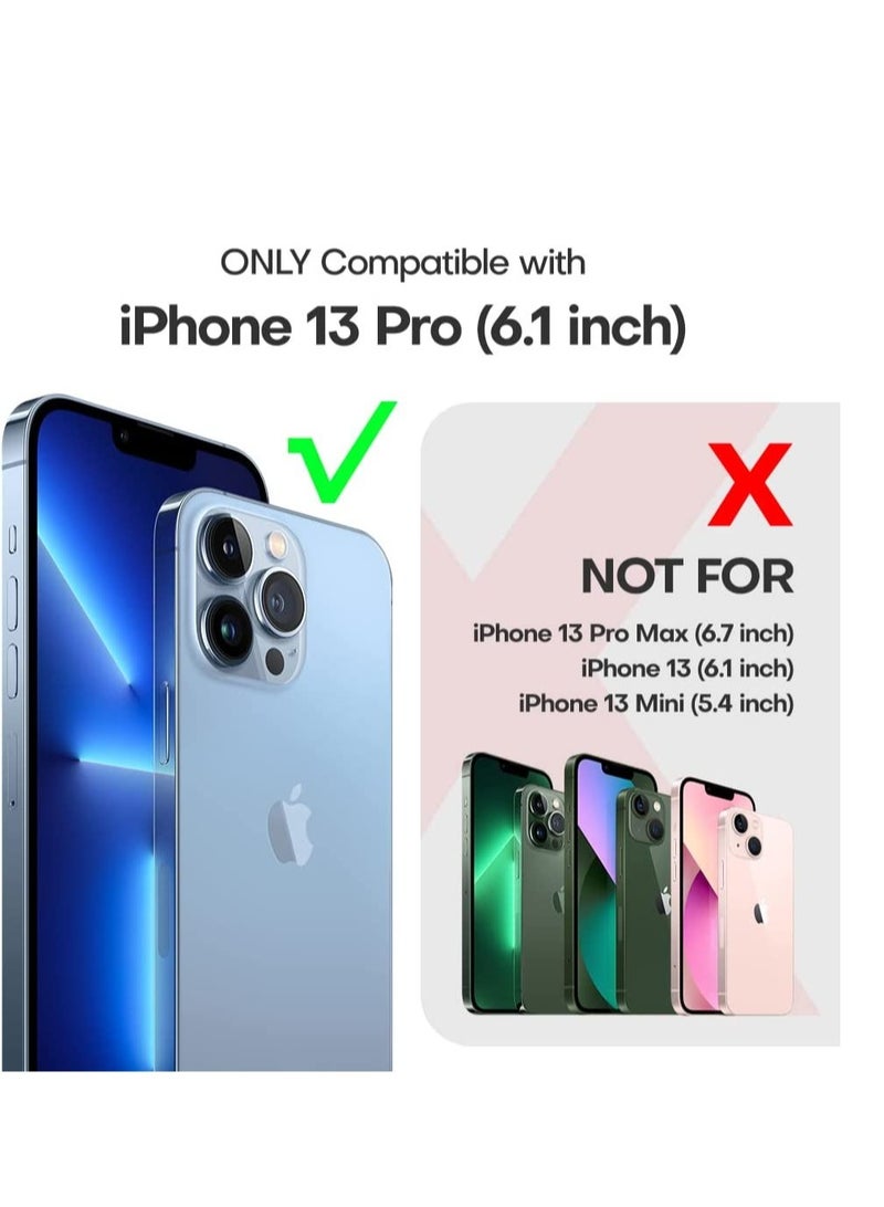 ELTRAZONE [5 in 1] Designed for iPhone 13 Pro Case, Not Yellowing, with 2 Tempered Glass Screen Protector + 2 Camera Lens Protector [Military Grade Protection] Shockproof Slim Phone Case 13 pro - Image 4