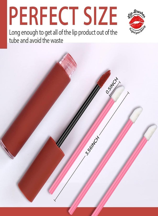COSLUXE Lip Applicators Disposable Lip Brush, Lips Wands Applicators, Lipstick Applicators Disposable Doe Foot Applicators Lips Brush Wands (Multicolored, 200) - Image 3
