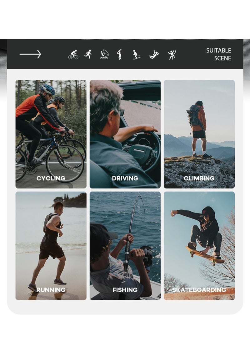 كويسفيكر نظارات شمسية مستقطبة للرجال والنساء، نظارات ركوب، نظارات جري، نظارات تسلق الجبال، نظارات قيادة، نظارات صيد، نظارات UV400 - Image 3