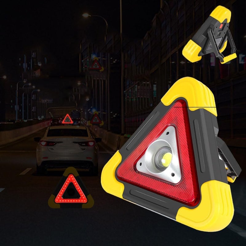 JSYDMA Car Warning Light for Mazda MX-5 Miata Roadster (Type ND NC NB NB-FL NA), Car Emergency Warning Triangle, LED Work Light Warning Triangle, Triangle Sign - Image 1