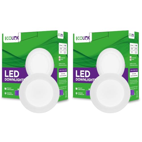 EcoLink 7W Concealed JB Ceiling Light | Round Ceiling LED Downlighter for Home & Hall | Cut Out: 3 inch, Color: Cool Day Light, Pack of 2 - Image 1