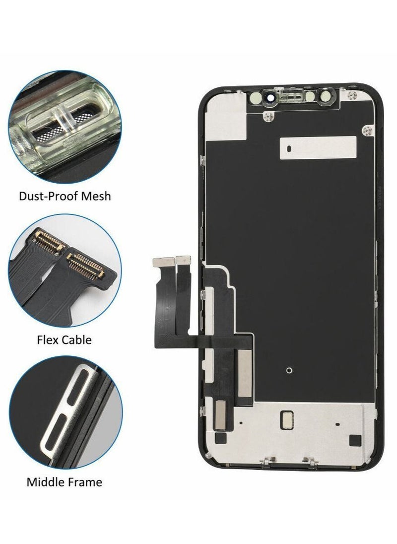 Generic - LCD Screen Replacement Parts Display Assembly for iPhone XR Black - Image 1