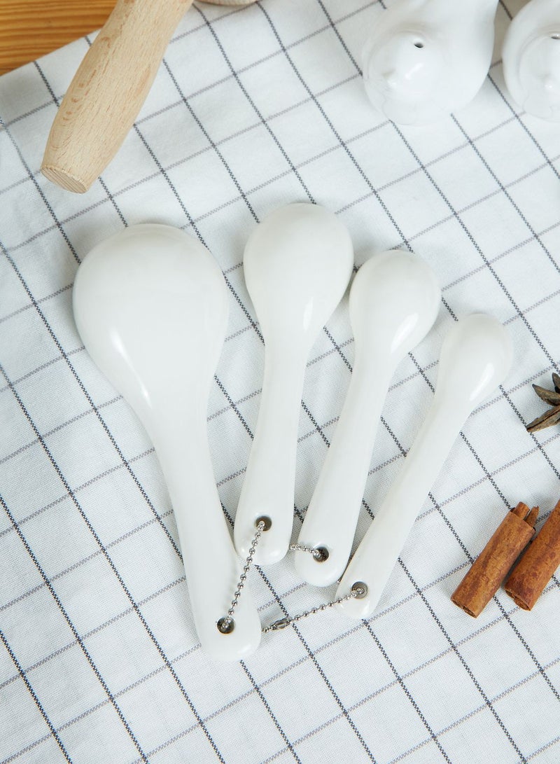 Premier Lola Set of 4 Measuring Spoons White - Image 2